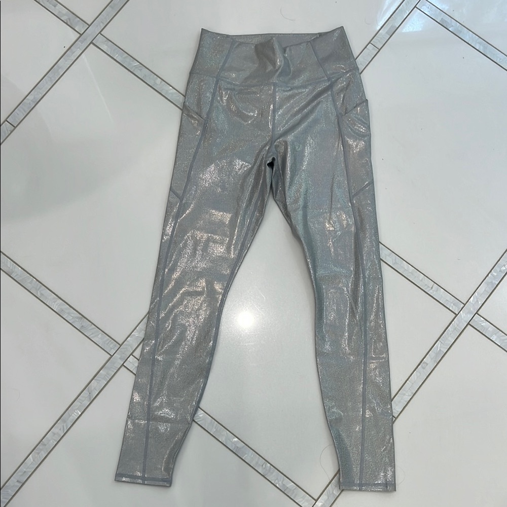 NWT - tags still attached. Fabletics Sparkling Silver Leggings